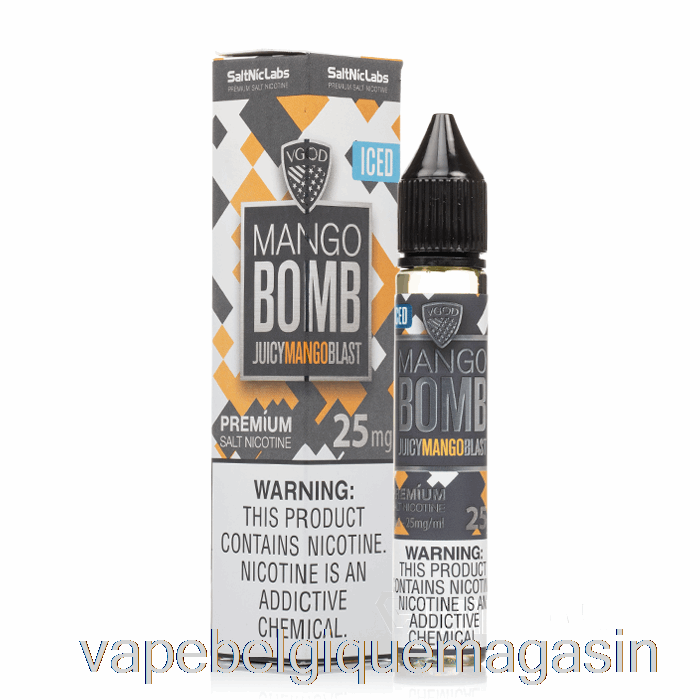 Vape Shop Bruxelles Bombe à La Mangue Glacée - Sels Vgod - 30ml 50mg